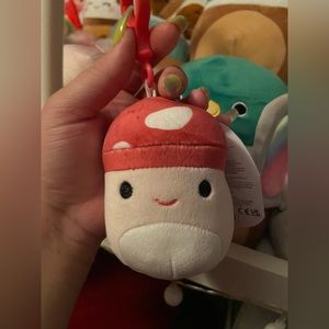 BNWT Squishmallows Malcolm the Mushroom Clip